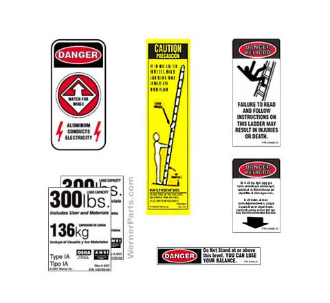 300 lb. Multiladder Safety Labels