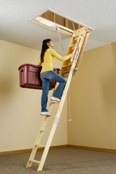 Universal Wood Attic Ladder 8 Ft To 10 Ft Wu2210 By Werner Wernerparts Com